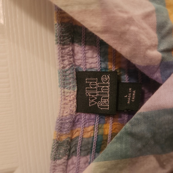 Wild Fable Plaid Spring Dress with Lining and Elastic Back - Picture 3 of 7